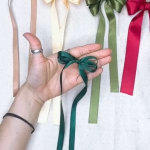 Cuộn Ruy Băng Lụa Nhiều Màu 1 cm dài 22m - Trơn dùng trang trí hoa quà tặng bánh kem 29 màu tùy chọn