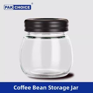 PAKCHOICE | Airtight Vacuum Glass Coffee Bean Storage Jar