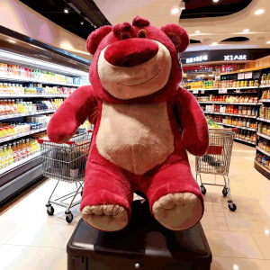 Strawberry Bear Plush Toy Oversized