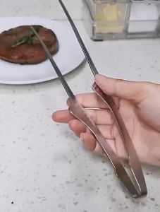 Korean Style Barbecue Meat Clips SUS 304 Stainless Steel BBQ Clips Buffet Grill Clip 韩式烤肉夹 304不锈钢 自助餐烧烤夹烤肉夹