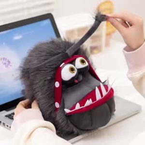 Potdemiel | Newest Creative Big Mouth Evil Dog Doll Kawaii Stuffed Plush Toy Figure Doll Cartoon Anime Cute Kids Birthday Holiday Gift Doll