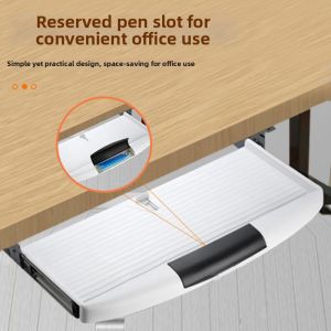 MENGMIAN | Retractable No-Drill Keyboard Tray