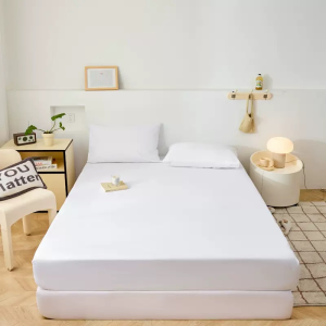 MILLZA Waterproof 3in1 Bedsheet with Pillowcase Full Garterized Mattress Cover Protector Fitted Bed Sheet