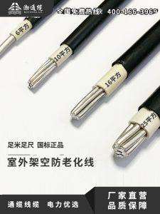 Anti-Aging Cable Single Core GB Aluminum Steel 6 10 16 25 35 Square Aluminum Steel Cable Indoor Cable