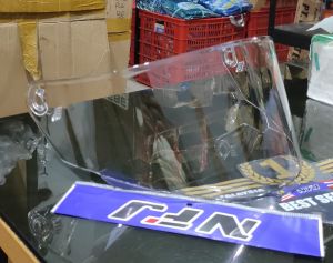 Kaca visor flat Iridium KYT TTC Course blue futuro silver red gold Kaca helm