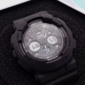 G นาฬิกาผู้หญิง รุ่น BA-130 2 ระบบ ดิจิตอล และ อนาล็อค  สายนาฬิกา ยางเรซิน หน้าปัด 40 มม แถมกล่องคาสิโอฟรี