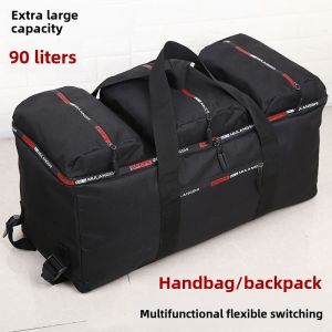 90 Liters Super Large Capacity Travel Bag Satchel Packaging Quilt Luggage Bag Backpack Waterproof Cloth Bag for Men and Women