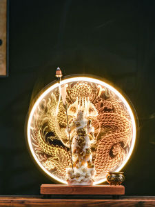 Guanyong Wealth Attracting Decorative Figurine Office Reception Counters Living Room Decor Handmade Chinese New Style Gift