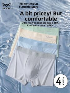 MiiOW | Icy Silk Seamless Mens Briefs Boxer Briefs