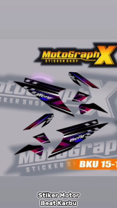 Striping Motor Beat Karbu Tahun 2008-2012 Desain Stiker Terbaru BKU 15
