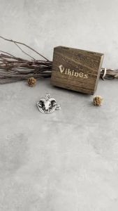 Stainless Steel Viking Rune Imitation Goat Head Necklace Mens Amulet Pendant Biker Gothic Party Club Jewelry Gift for Boyfriend
