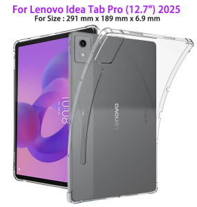 Case For Lenovo Idea Tab Pro 12.7" 2025 TB-373FU / TB-375FC Transparent TPU Protective Cover Flexible Silicone Shockproof Shell