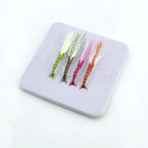 Bimoo Ice Dubbing Wing Tôm Bay 6 Cái/8 Cái Nhanh Chìm Scuds Mồi Cho Cá Xương Cá Cá Đỏ Cá Hồi Cá Chép Câu Cá Biển