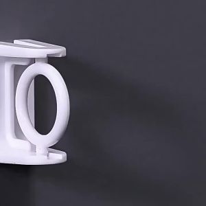 360° Rotatable Retractable Pole Fixator Non-Drilling Strong Adhesive Towel Rod  Curtain Bracket Multi-Purpose Hooks Home Garden