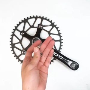 Litepro Folding Bike Crankset 130BCD 50/52/54/56/58T Square hole Crank Arm Aluminum Alloy Bike Parts