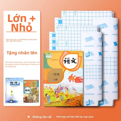 Bìa Sách Đa Năng Mờ Trong Suốt Dán Chống Nước