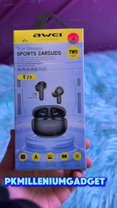 Original Awei T71 True Wireless Sport Earbuds With Charging Case TWS Bluetooth Sport Wireless Earbuds IPX4 Smart Touch