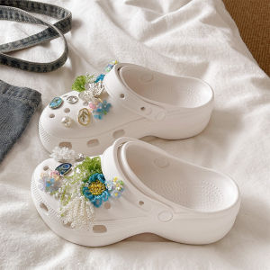Thick Heel Sweet Flower Slip-resistant Summer Sandals