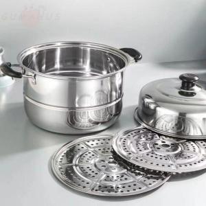 Jiaxun | Stainless Steel 304 Extra Thick Double Layer Large Steamer Pot