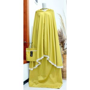 Mukena Dewasa Katun Renda Rajut Jumbo Mikro Premium