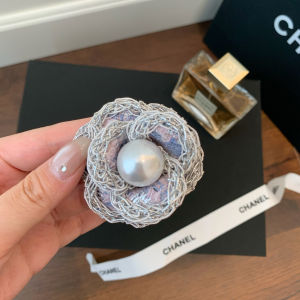 Elegant Cherry Blossom Brooch Pin Womens Fashion Accessory High-End Sensation Light Luxury Pin Trendy Plant Floral Design