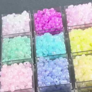 10g 3*6mm Seed Beads Tiny Glass Spacer Beads For Jewelry Making DIY Handmade Earrings Bracelets Necklace Accessories Wholesale