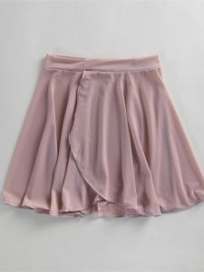 Adult Ballet Dance Half Skirt Seamless Tieless Chiffon Mesh One-Piece Crossed Dance Apron Breathable Lightweight Skirt