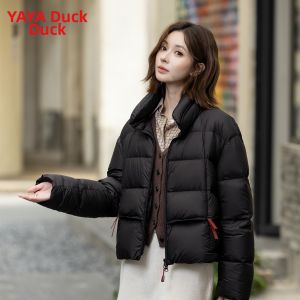 YAYA | Winter Thickened Quilted Jacket Short Female Casual Collar