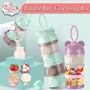 3/4 Layers Baby Milk Powder Container Infant Milk Powder Box Portable Baby Food Storage Box