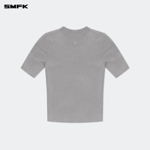 SMFK | Hugging High Collar Seamless Knitted Tee