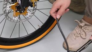 DNM PM-6 Pompa Fork Angin Sepeda Air Shock 300 PSI Alloy Hitam