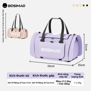 BOSIMAO | Túi Đựng Thú Cưng Di Động Rộng rãi Gấp Được