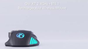 Chuột Chơi Game Không Dây IMICE GW-X7 RGB Có Đèn Nền Độ Phân Giải 3200DPI 7 Phím Lập Trình Được Sạc Lại Được Kết Nối 2.4Ghz Cho Máy Tính PC