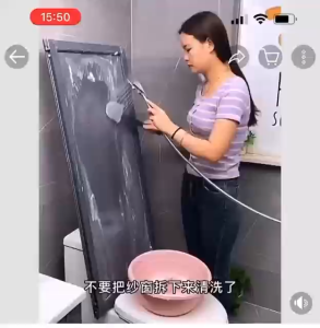 2 in 1 Window Cleaning Brush with Long Handle Double-Sided Household Cleaning Brush