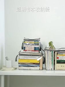 Clear Books Storage Bag Organizer with Reinforced Handle PVC Sundries Storage Bag Moving Totes with Sturdy Zipper