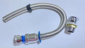 ชุดอ่างล้างหน้า ชุดท่อน้ําทิ้งสแตนเลสกันกลิ่น กันหนูกัด พร้อม สะดือสแตนเลสแบบมีรูน้ําล้น ยาว80ซม. ซื้อแยกได้คะ