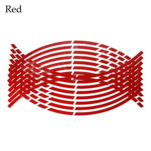 17"18" Strips Motorcycle Wheel Stickers Car Reflective Rim Tape Motorbike Bicycle Auto Decals Universal