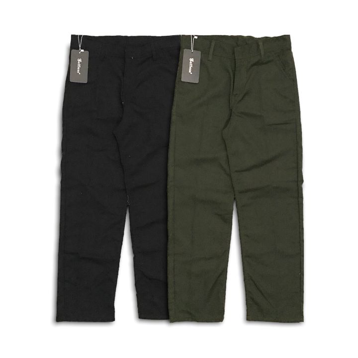 Selfless Celana Chino Loose Straight Baggy Fit Standar Panjang