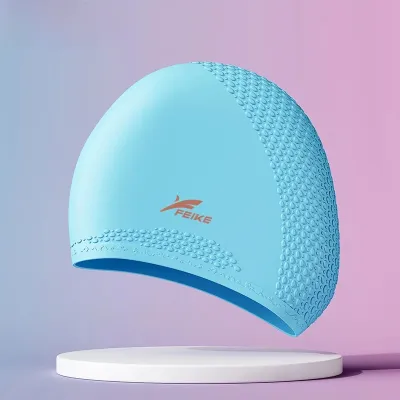 Mũ Bơi Silicon Dành Cho Người Lớn Unisex Không Thấm Nước Độ Đàn Hồi Cao Màu Trơn Dành Cho Nam Và Nữ