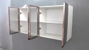 Rarus Kitchen Wall Mount Cabinet Glass Storage Cabinet Open Style Spice Rack Kitchen Wall Storage Cabinet