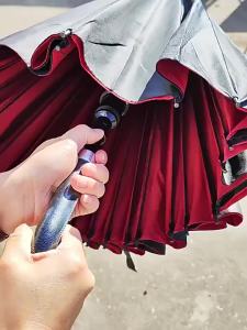 Automatic 24-rib Dual Layer Business Umbrella for Both Genders