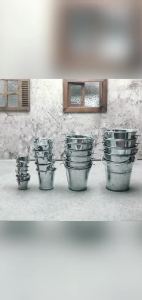 ZTOYL | Single Mini Iron Bucket Ornament Dollhouse Miniature Accessory for Beach Scene Layout