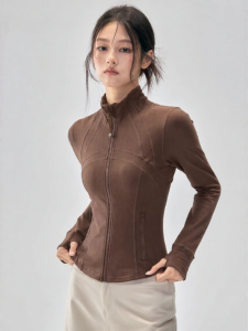 FITNESSGIRL | Fitness Yoga Training Top Slim Fit Long Sleeve Collar