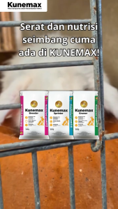 Makanan Kelinci Kunemax Grower Kemasan 1 Kg (Repack) – Pellet Tumbuh Sehat & Cepat Besar