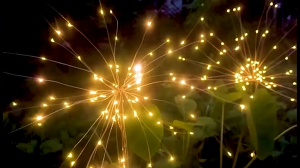 Outdoor solar fireworks light 360LED waterproof garden light decorative street light courtyard garden party outdoor light Christmas light Ramadan light