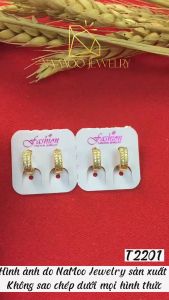 Bông Tai Bông Tròn Nhỏ Đính Đá Cho Các Chị Em Đeo Hàng Ngày T2201