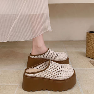 XUJIA | Platform Thick Sole Perforated Breathable Womens Cooling Sandals