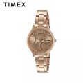 Timex T6-3 Series Rose Gold Stainless Analog Quartz Steel Watch For Women TW000T610 CLASSICS. 