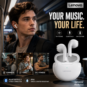 Lenovo | Lenovo HT38 TWS Sport Earphones Wireless Bluetooth Headset HiFi Stereo Bass Fast Charging Case Sweatproof Running Earbuds Mini
