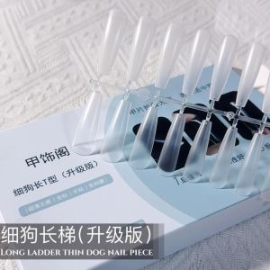 เล็บปลอมแบบสวมใส่บางเฉียบ ดีไซน์สุนัข ดีไซน์เรียบหรู สำหรับตกแต่งเล็บ ผลิตจากจีน ความยาวปกติ